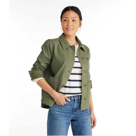L.L. Bean Chore Jacket Heritage-Inspired Flannel Lined Canvas Jacket - Picture 1 of 9